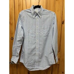 Brooks Brothers 1818 Regent Fit Non-Iron Stretch Cotton Shirt Multi Color Sz S